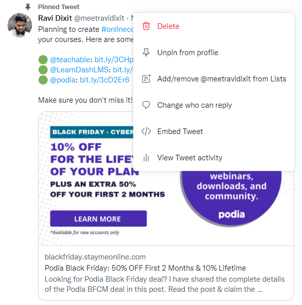 How To Pin Any Tweet On Twitter? (Someone Else's Tweet Also)